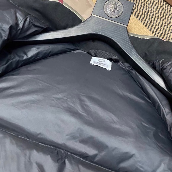 Burberry Women's Checkered Puffer Jacket - Beige, Black, Red - Picture 7 of 9